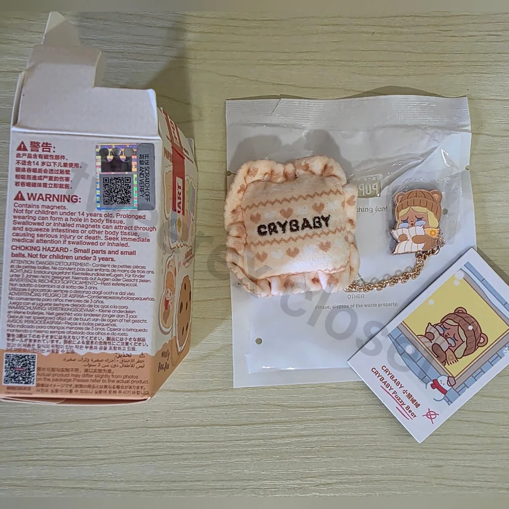 CRYBABY Pop Bean Fluffy & Cozy Series-Fridge Magnet - Pop Mart